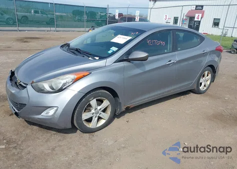 2013 Hyundai Elantra Gls из США, поврежденный, VIN KMHDH4AEXDU935886